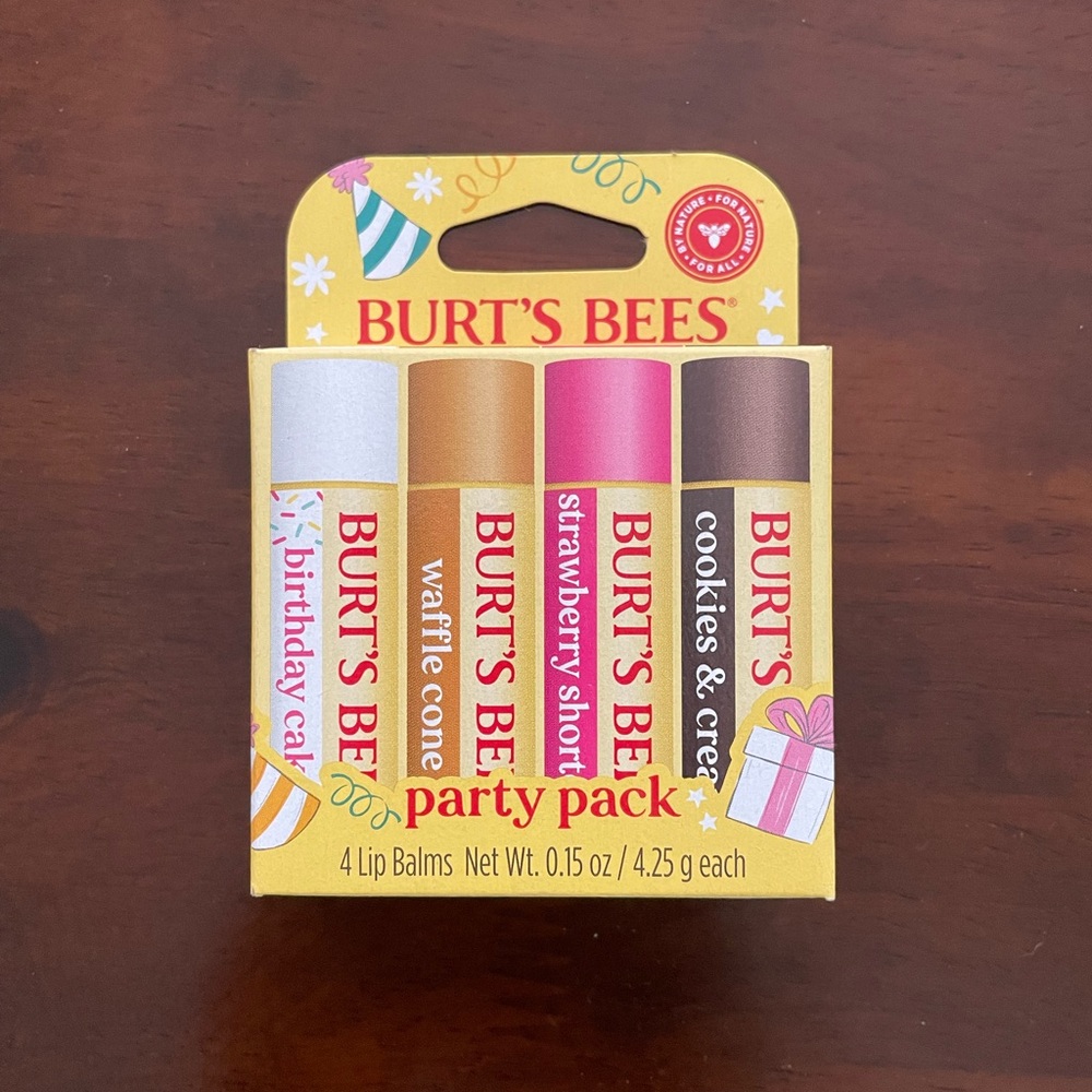 Burt's Bees Party Pack Lip Balm Set